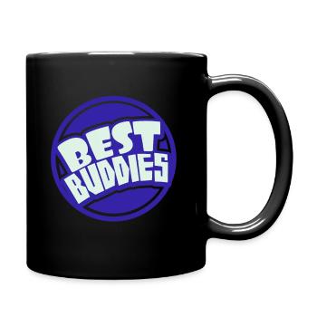 Beste Freunde - Tasse einfarbig - Schwarz - Rechts