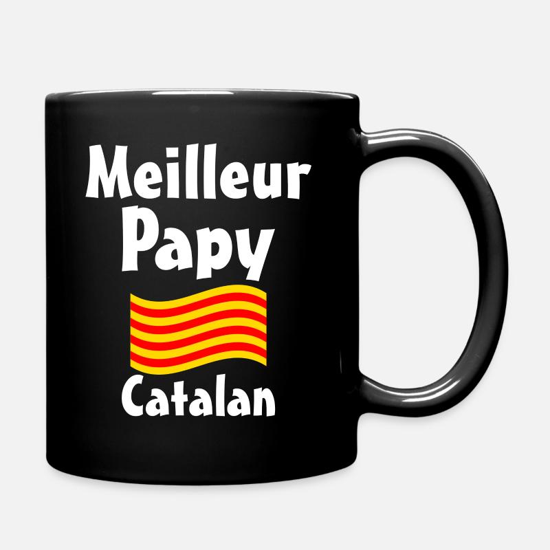 Meilleur Papy Catalan blanc - Mug uni - noir