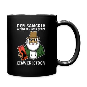 Harald Krull - Sangria einverleiben - Tasse einfarbig - Schwarz - Rechts