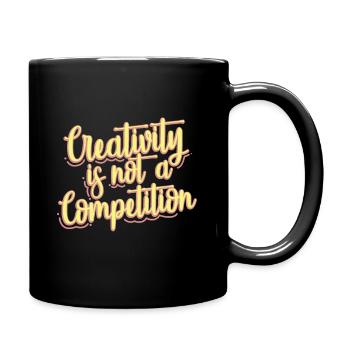 La créativité des musiciens n'est pas une compétition - Mug uni - noir - Droite