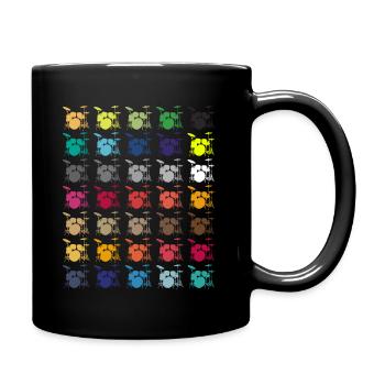 Drum Player Percussion Drums Instrument Music Gift - Full Colour Mug - black - Right