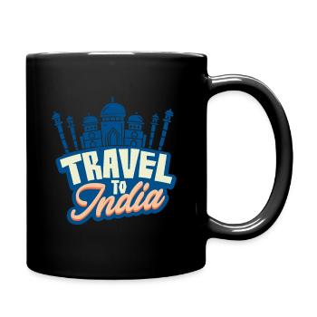 Voyage en Inde - Mug uni - noir - Droite