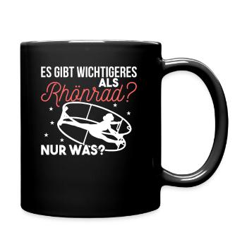 Rhönradturnen Turnen Geradeturnen Radgymnastik - Tasse einfarbig - Schwarz - Rechts
