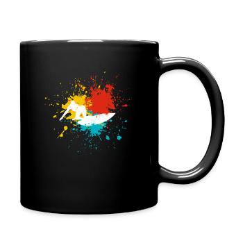 Surfer Surfen - Tasse einfarbig - Schwarz - Rechts