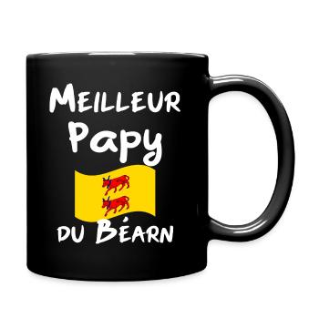 Meilleur Papy du Béarn blanc - Mug uni - noir - Droite