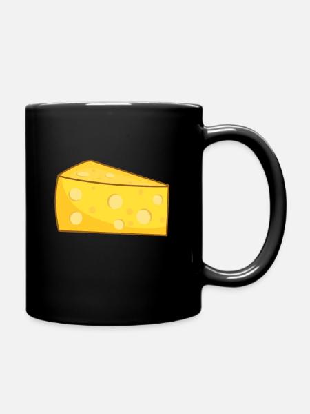Käse - Tasse einfarbig - Schwarz