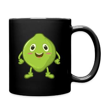 Lime comic - Full Colour Mug - black - Right
