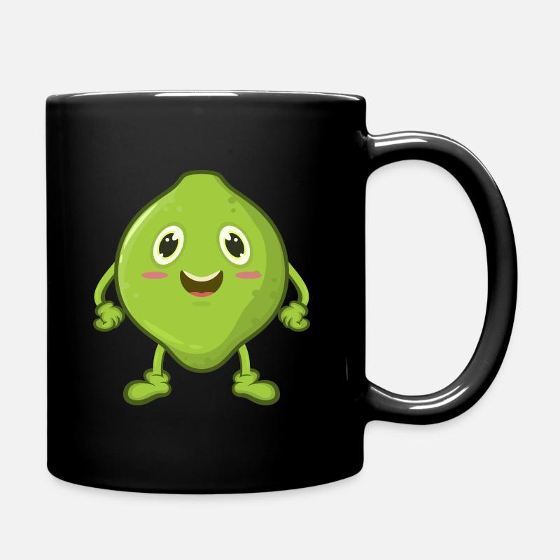 Limette Comic - Tasse einfarbig - Schwarz