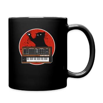 Synthesizer Retro Synth ADSR Analogique Modular Chat - Mug uni - noir - Droite