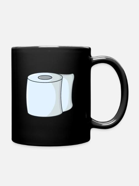 Papier toilette papier toilette - Mug uni - noir