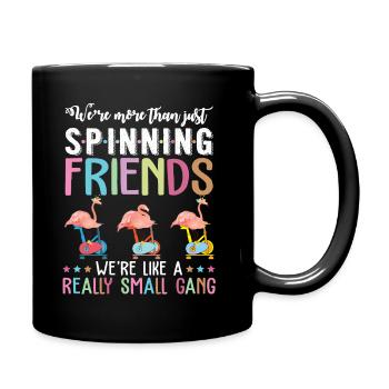 Plus que la chemise d'intérieur Snpinning Friends Flamingos - Mug uni - noir - Droite