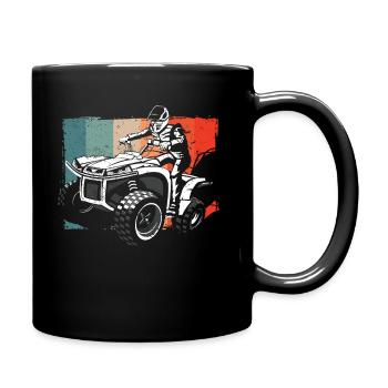 Vintage Quad drôle Quad Rider ATV cadeau Cool - Mug uni - noir - Droite