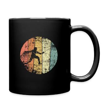 Fencing retro fencer - Full Colour Mug - black - Right