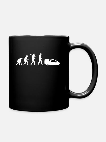 Vélomobil Evolution Drôle Vélomobilist Vélo-allongé - Mug uni - noir