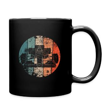 Vintage racing car - Full Colour Mug - black - Right