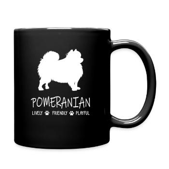 Pomeranian Spitz Kleinspitz Zwergspitz Pom Sweet - Full Colour Mug - black - Right
