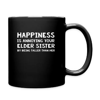 Cadeau drôle de frère ou sœur pour petit frère Lil Sister - Mug uni - noir - Droite