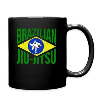 Brazilian Jiu-Jitsu BJJ - Full Colour Mug - black - Right