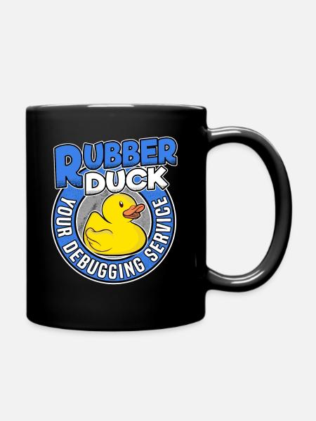 Programmierer Ente Programmieren Debugging Lustig - Tasse einfarbig - Schwarz