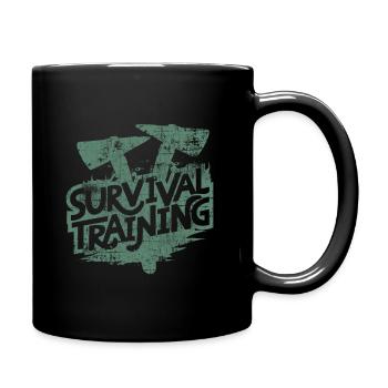 Survival training - Full Colour Mug - black - Right