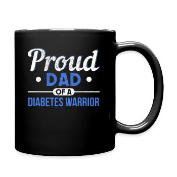 Diabétiques T1D diabète cadeau - Mug uni - noir - Droite