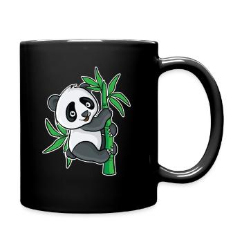 Conception mignonne de bambou de panda pour les fans de panda - Mug uni - noir - Droite