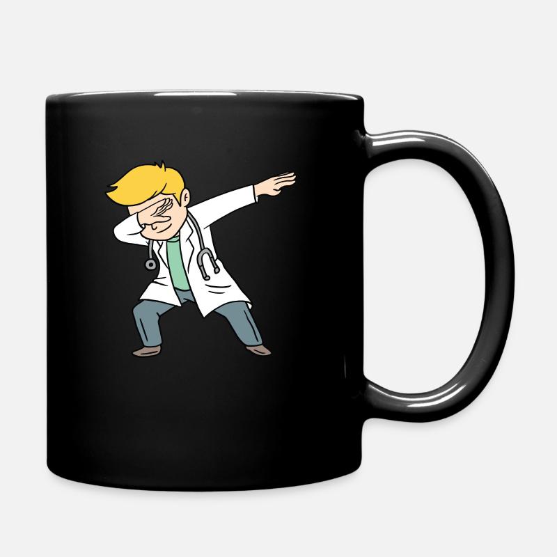 Dabbing Doktor Doktorand Abschluss Doktortitel - Tasse einfarbig - Schwarz
