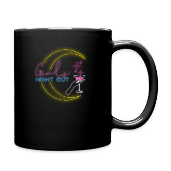 Girls Night Out design for party cocktail fans - Full Colour Mug - black - Right