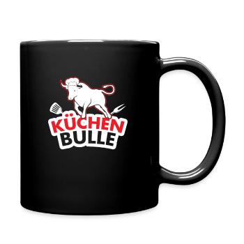 Küchenbulle Koch Küche Essen Koch Beruf - Tasse einfarbig - Schwarz - Rechts