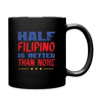 Demi philippin - Mug uni - noir - Droite