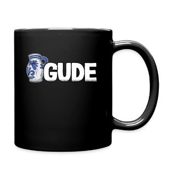Apfelwein Gude Bembel Äppler Ebbelwoi Geschenk - Tasse einfarbig - Schwarz - Rechts