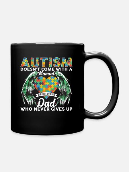 Autism Doesn’t Come With A Manual Comes With A Dad - Mug uni - noir
