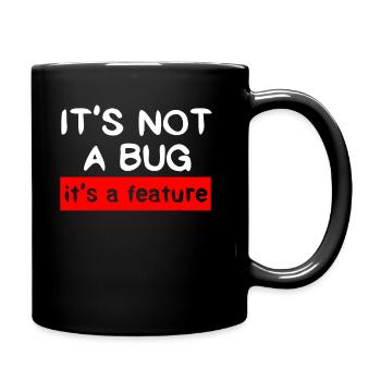 Programmierer - Coder - Hacker - IT - Tasse einfarbig - Schwarz - Rechts