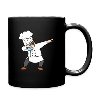 Dabbing Koch Küchenschef Chefkoch Dab Tanz - Tasse einfarbig - Schwarz - Rechts