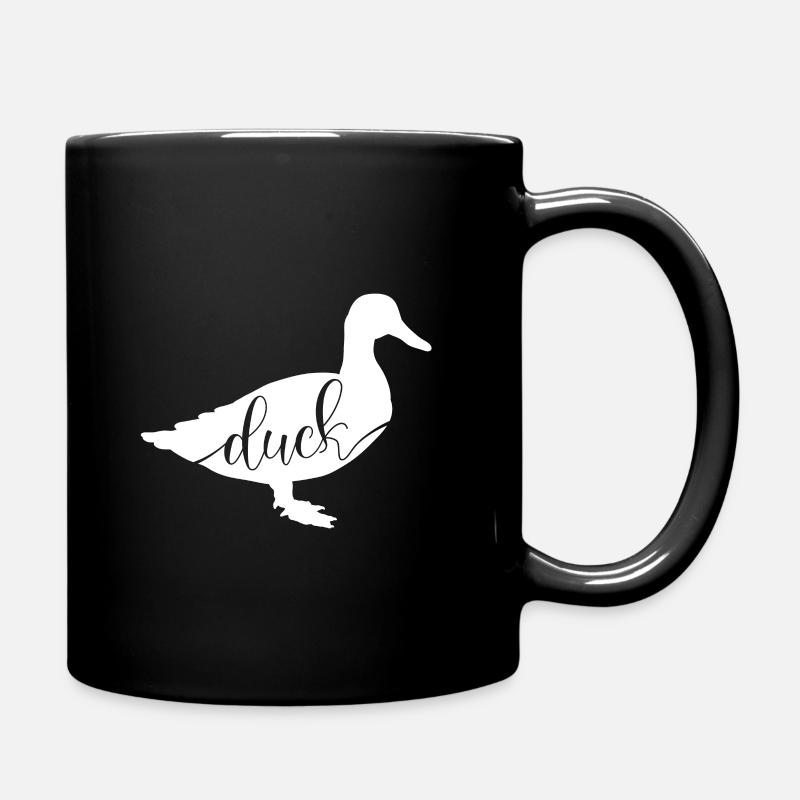 Ente - Tasse einfarbig - Schwarz
