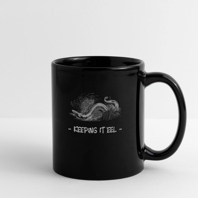 Keep it eel real eel fish Full Colour Mug