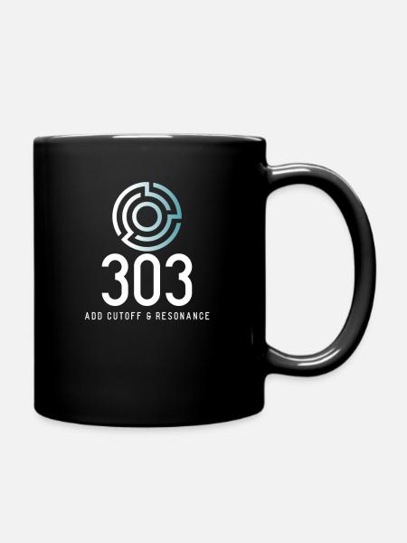 303 add cutoff & resonance Logo - Tasse einfarbig - Schwarz
