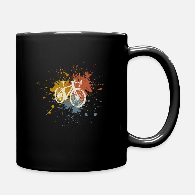 Rennrad vintage - Tasse einfarbig - Schwarz