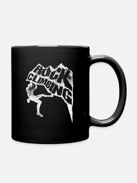 Grimpeurs escalade des montagnes - Mug uni - noir