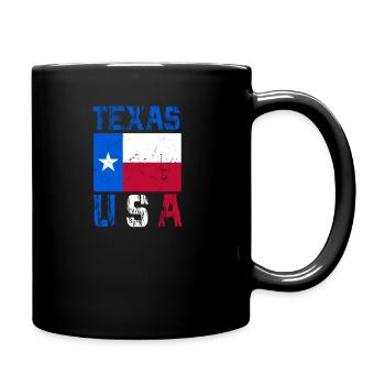Conception du drapeau du Texas USA pour les fans de Lone Star State - Mug uni - noir - Droite