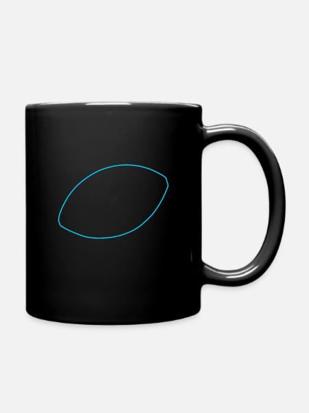 Football - Tasse einfarbig - Schwarz