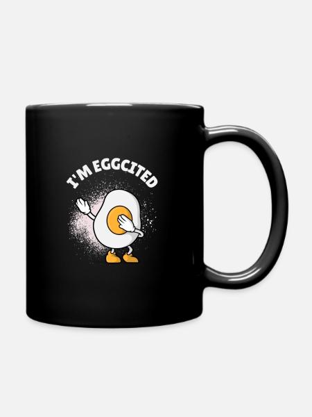 Cooles Spiegelei mit Swag - Tasse einfarbig - Schwarz