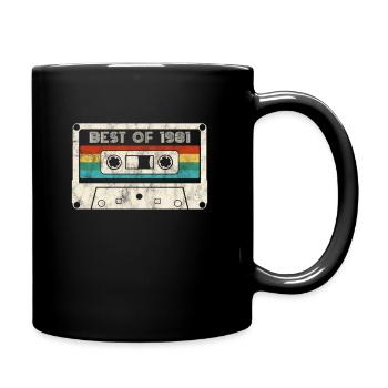 41 Anniversaire Best Of 1981 Cassette Rétro Vintage - Mug uni - noir - Droite