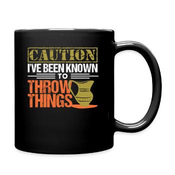 Poterie poterie poterie cadeau - Mug uni - noir - Droite