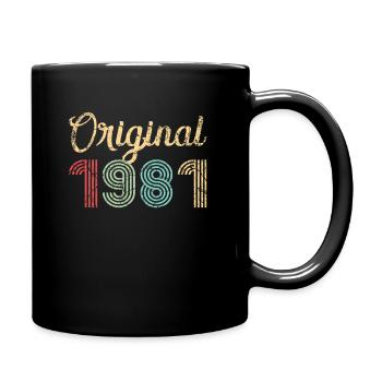 Original 1981 Cadeau d’anniversaire 41 ans rétro - Mug uni - noir - Droite