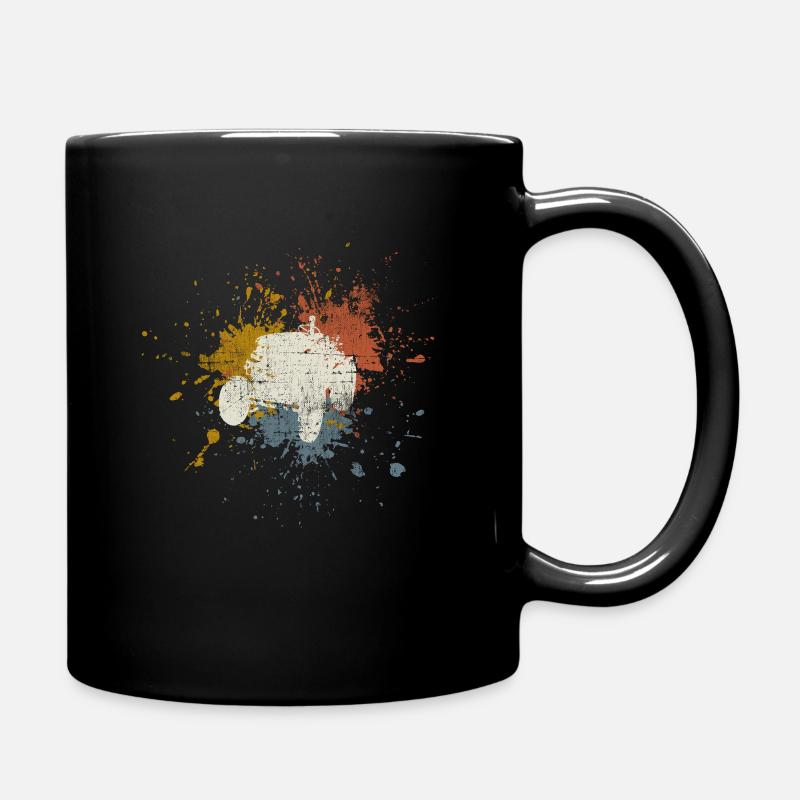 Traktor vintage - Tasse einfarbig - Schwarz