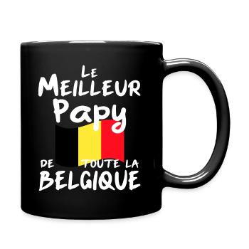 Le meilleur Papy de toute la Belgique - Mug uni - noir - Droite