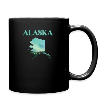 Aménagement paysager de l'Alaska pour les amoureux de l'Alaska - Mug uni - noir - Droite