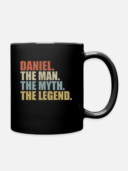 Daniel the man the myth the legend gift - Full Colour Mug - black