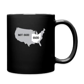 La conception de l'Ohio et non de l'Ohio pour le fier peuple - Mug uni - noir - Droite